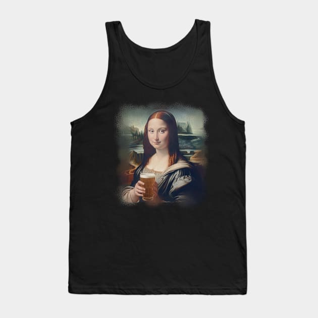 Mona Lisa Cheers Tank Top by Kali Space